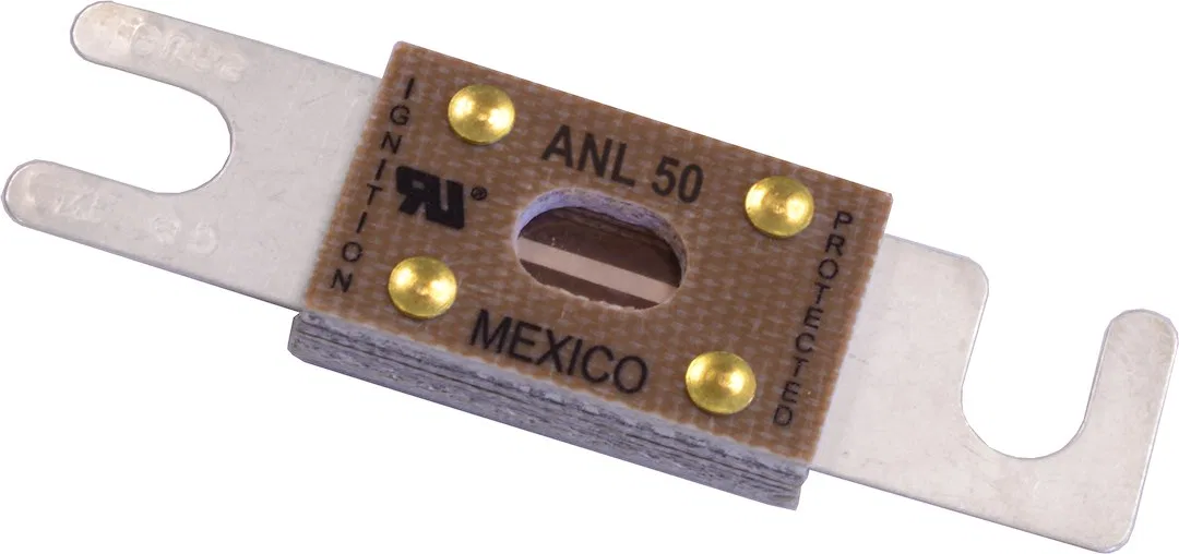 5122-BSS – BLUE SEA Fuse, Bolt-On Fuse ANL 50 Amps/ 32 Volts DC Single